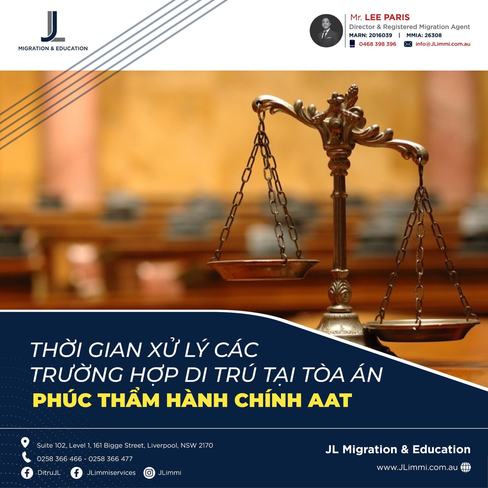 Thời gian xử lý các trường hợp di trú tại Tòa án phúc thẩm hành chính AAT Thời gian xử lý các trường hợp di trú tại Tòa án phúc thẩm hành chính AAT